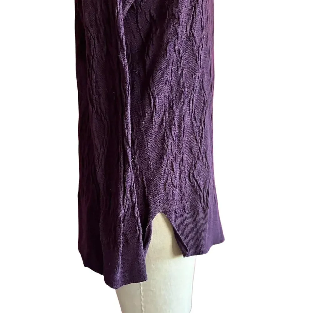 Womens Sweater Size Large Purple Casual Everyday Wear Business Casual